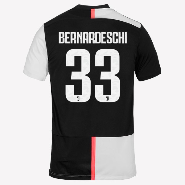 Camiseta Juventus NO.33 Bernaroeschi 1ª Kit 2019 2020 Blanco Negro